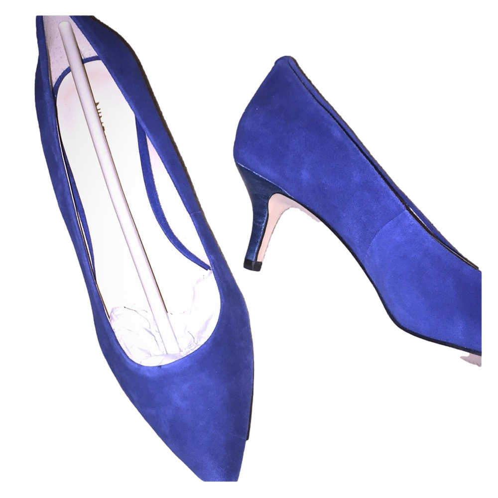 blue suede shoes. NWT never worn
